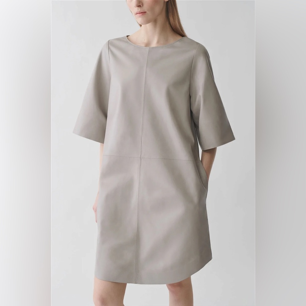 COS Leather A-Line Dress NWT | XS